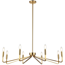 Dainolite CLN-388C-AGB - 8 Light Incandescent Chandelier, Aged Brass