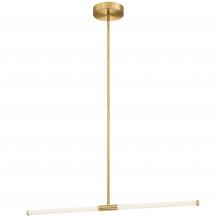 Dainolite CVT-3620LEDHP-AGB - 20W Horizontal Pendant Aged Brass with White Acrylic Diffusers