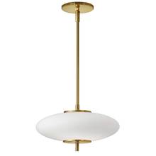 Dainolite MAD-121LEDP-AGB - 16W Pendant, AGB w/ Opal Glass