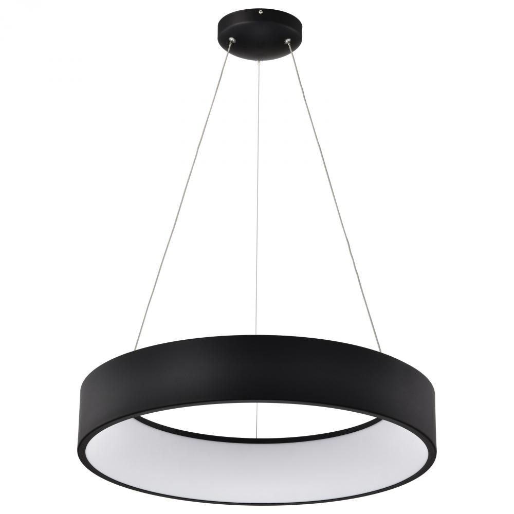 Orbit; 30 Watt LED Pendant; Black Finish