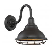 Nuvo 60/7011 - Newbridge - 1 Light Sconce with- Dark Bronze and Gold Finish