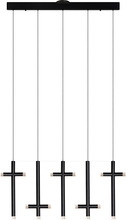 Page One Lighting PP020211-SDG - Seesaw Linear Pendant, 5 Light Pendant