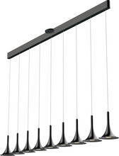 Page One Lighting PP020239-SDG - Jazz Linear Pendant, 5+ Light Pendant