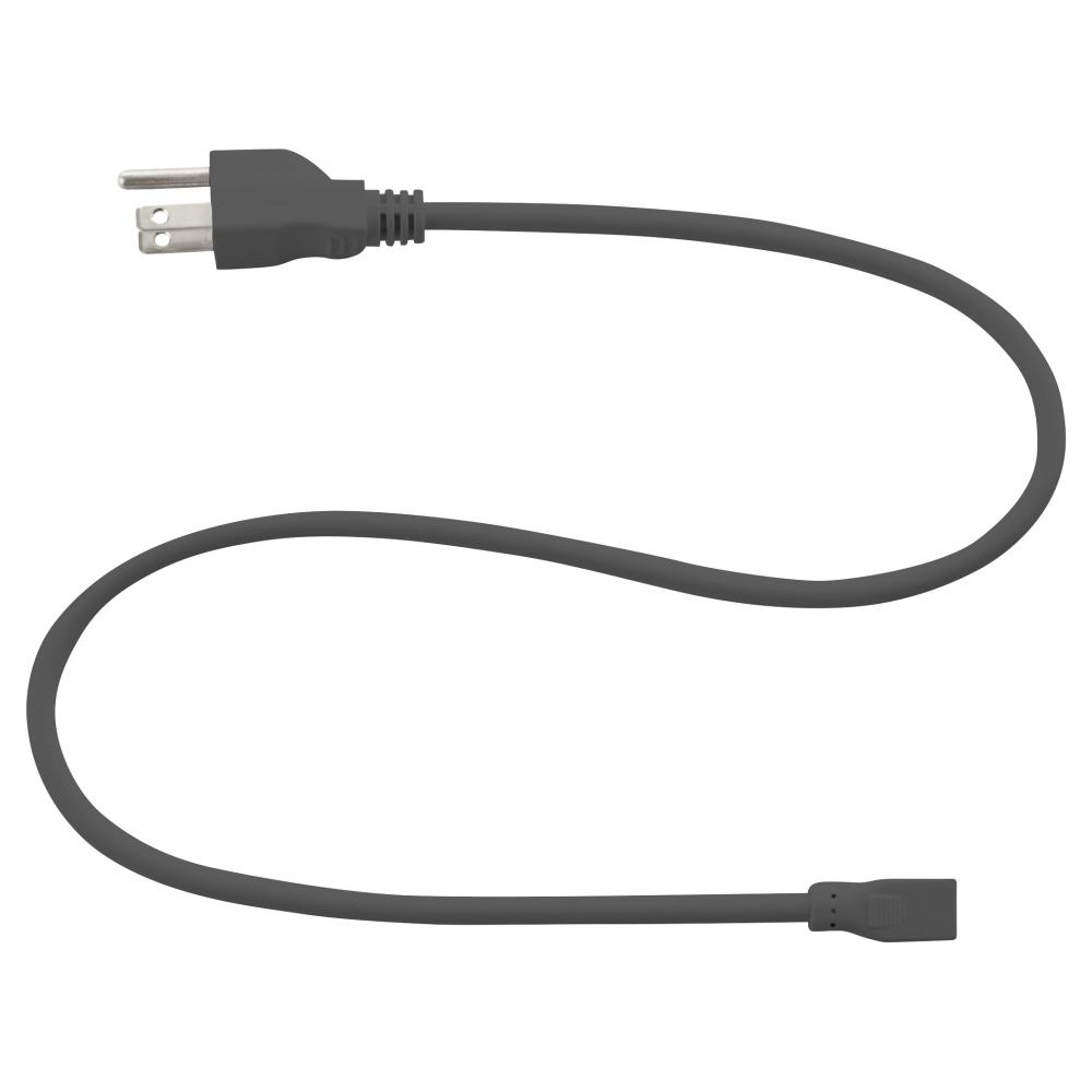 LED UCL 24" POWER CORD-BK