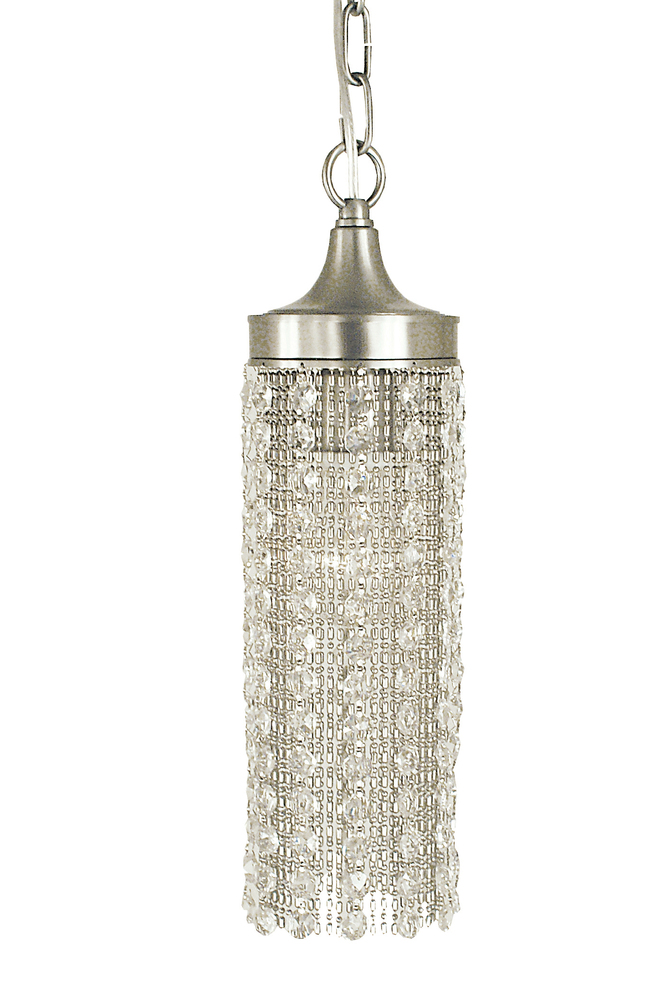 1-Light Brushed Nickel Penelope Pendant