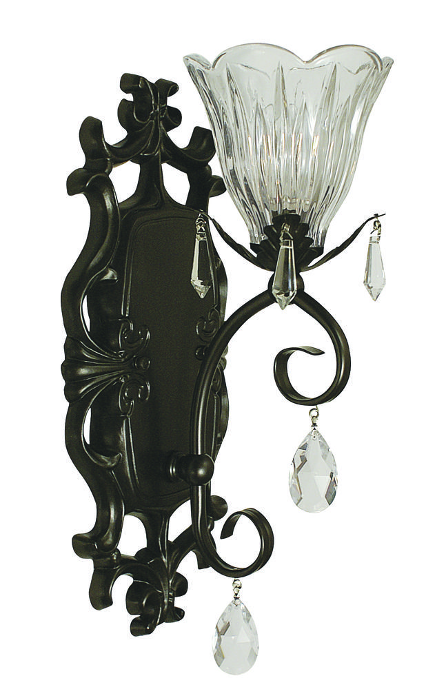 1-Light Mahogany Bronze Liebestraum Sconce