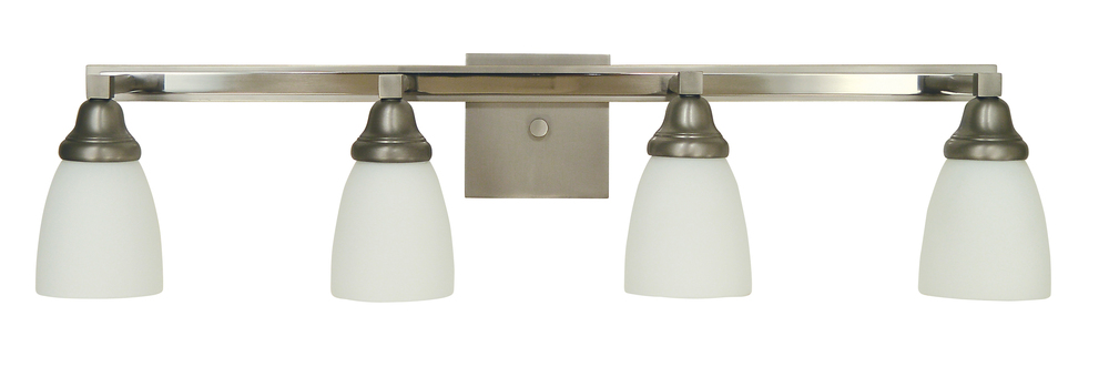 4-Light Satin Pewter/Polished Nickel Mercer Sconce