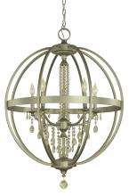 Framburg 5715 SP - 5-Light Satin Pewter Olivia Dining Chandelier