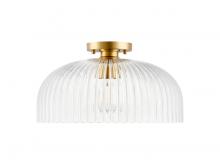 Savoy House Meridian M60080NB - 1-Light Ceiling Light in Natural Brass