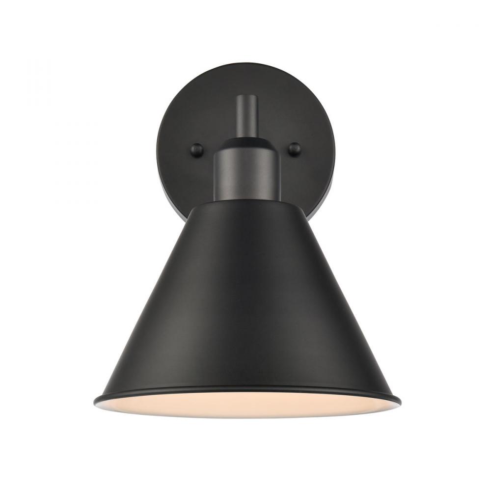 Abbington 8'' Wide 1-Light Vanity Light - Matte Black