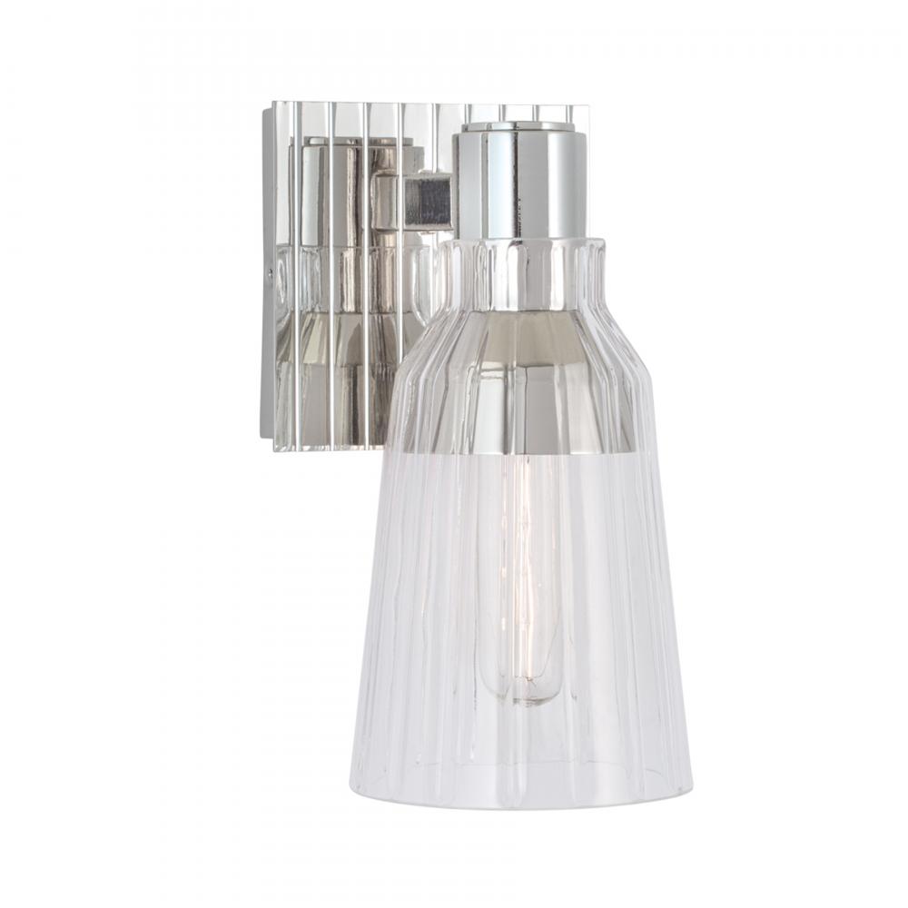 Carnival 9'' High 1-Light Sconce - Polished Nickel