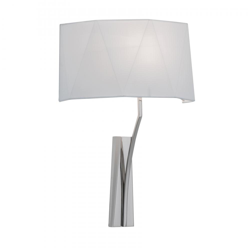 Diamond 21'' High 1-Light Sconce - Polished Nickel