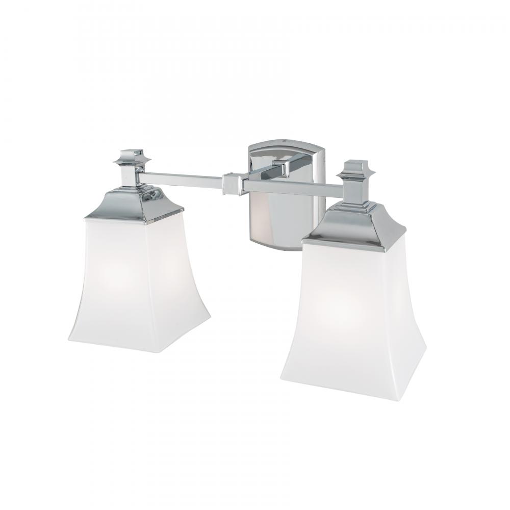 Sapphire 16'' Wide 2-Light Vanity Light - Chrome