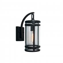 ELK Home 1190-ADB-CL - New Yorker 14'' High 1-Light Outdoor Sconce - Acid Dipped Black